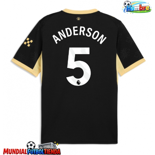 Camiseta Manchester City Elliot Anderson #5 Segunda Equipación Replica 2026-27 mangas cortas